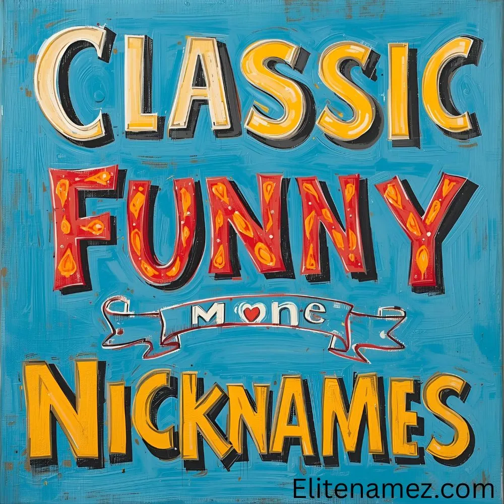 Classic Funny Nicknames