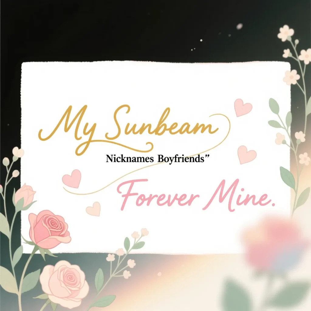 Romantic Nicknames for Boyfriends