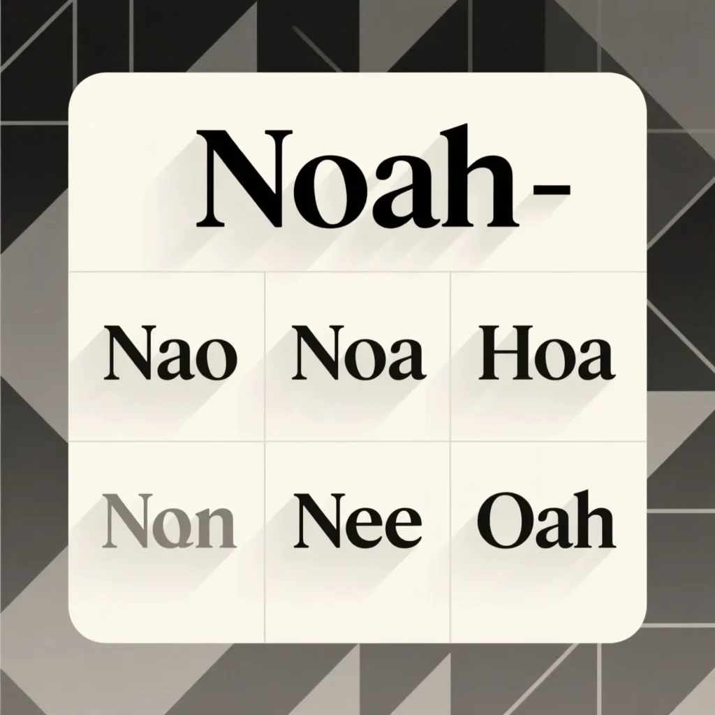 Short Nicknames for Noah