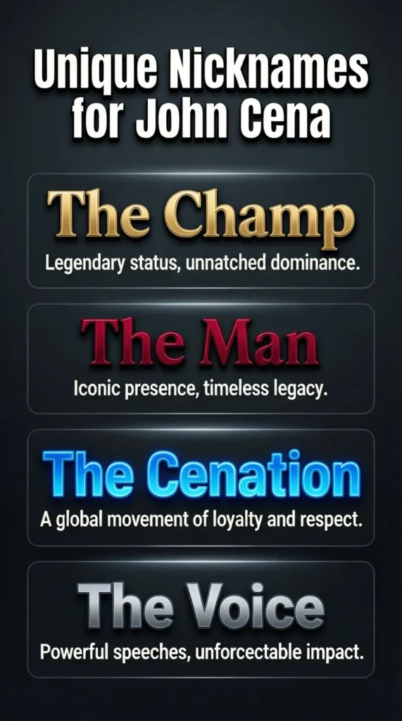 Unique Nicknames for John Cena