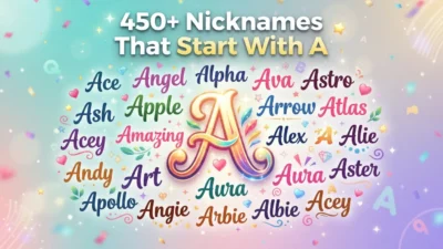 Nicknames That Start With A