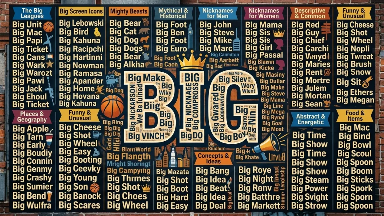 Nicknames That Start With Big