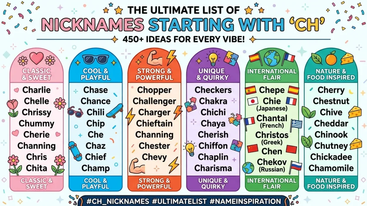 Nicknames That Start With Ch