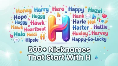 Nicknames That Start With H