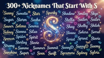 Nicknames That Start With S