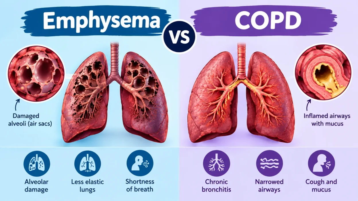 Emphysema vs COPD