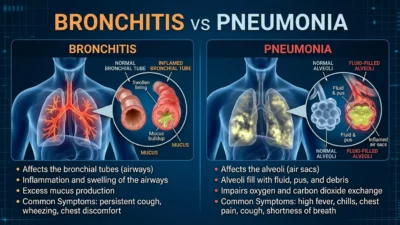 Pneumonia vs Bronchitis